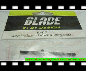 Carbon Fiber Main shaft w/Collar & Hardware: MSRX 